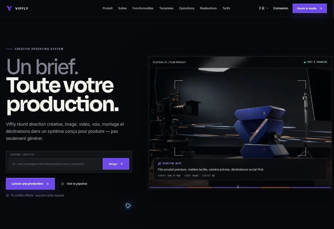 Aperçu du site Viffly
